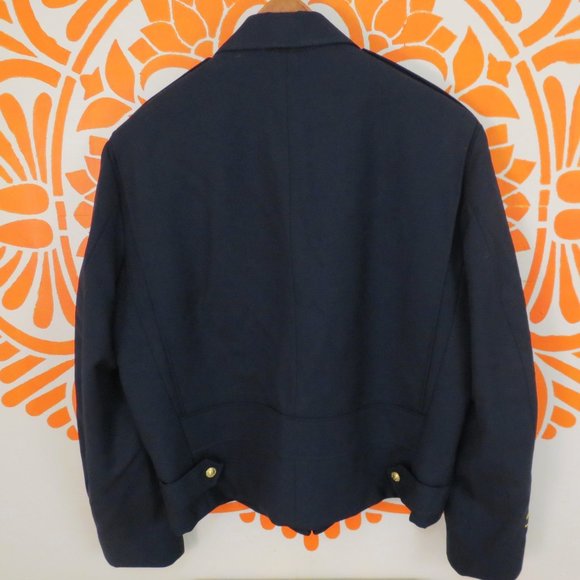 Vintage Navy Military Men's Wool Jacket - Picture 2 of 3